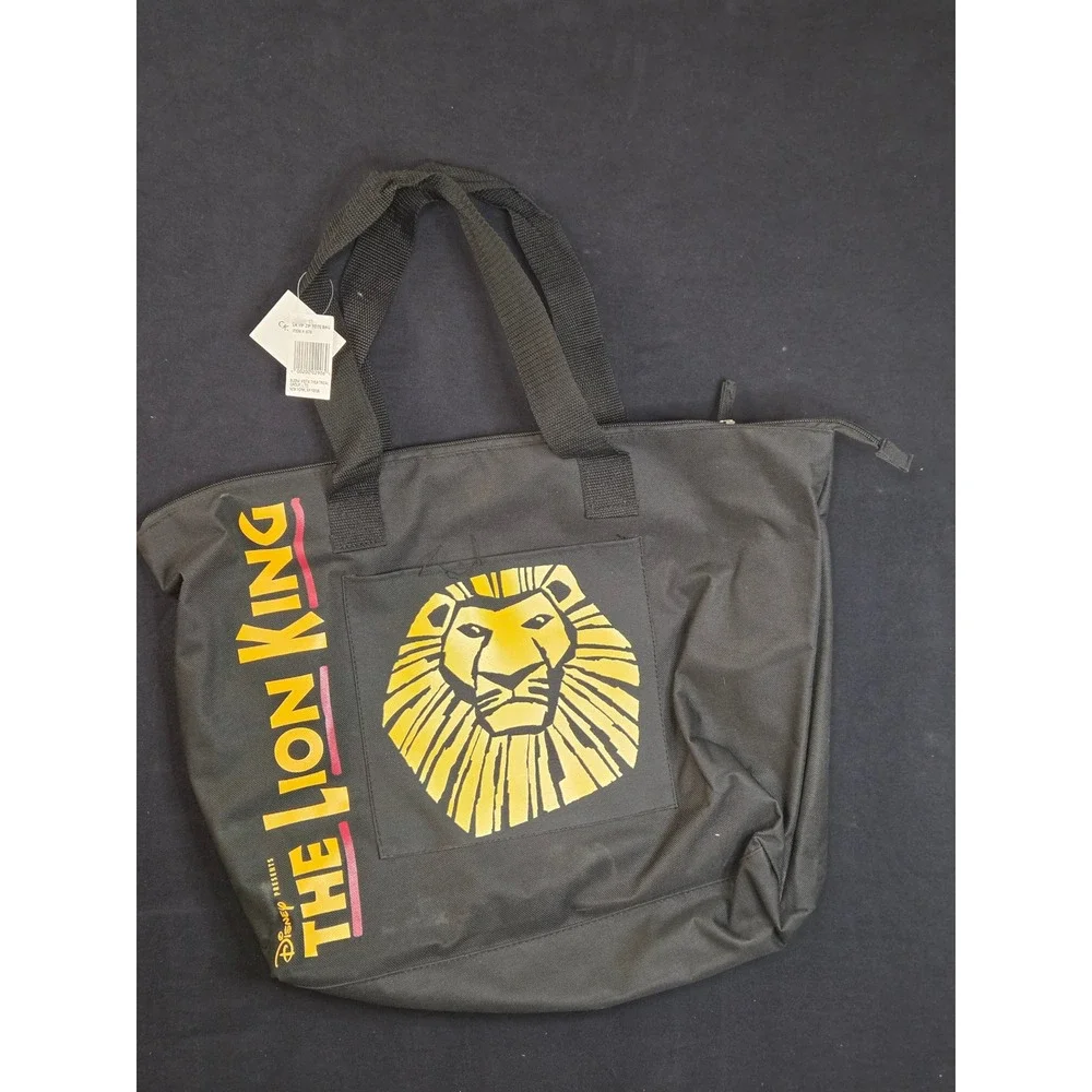 Disney The Lion King Broadway Musical VIP Zip Tote Bag Black Yellow CK-W688-3L